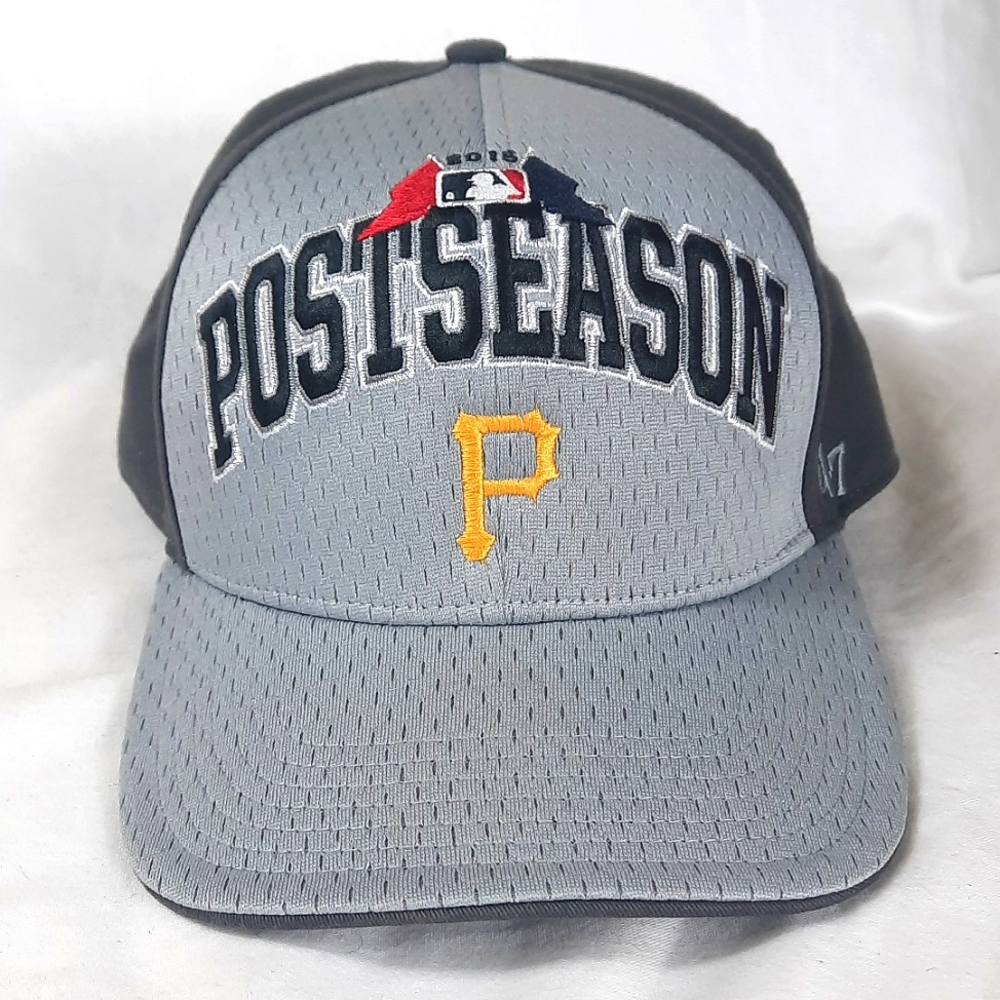 Pittsburgh Pirates Postseason Hat Cap 2015 Gray Snapback 47 Adult One Size